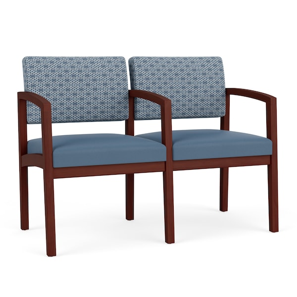 Lesro Lenox 2 Seat Tandem Seating W/ Arm, 44 in W 26 in L 31.5 in H LW2103 - main